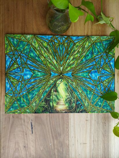 Gold Energy  - a Paint Artowrk by Serena Pandita  Parisi